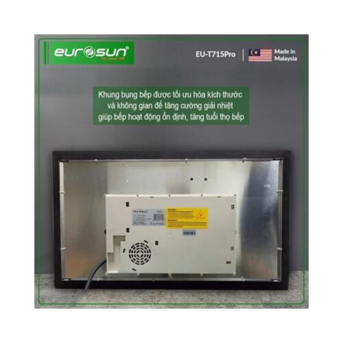 Bếp từ đôi Eurosun EU-T715Pro lắp âm 12 Mặt sau Bếp từ Eurosun EU-T715Pro