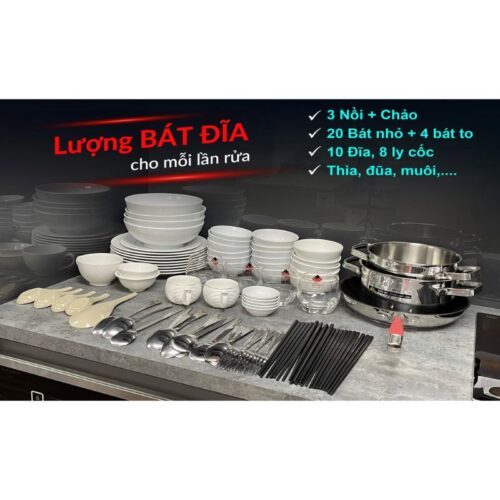 Máy rửa bát Eurosun SMS78EU12ES 3 Máy rửa bát Eurosun SMS78EU12ES (SILVER)