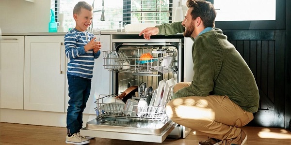 lựa chọn lắp đặt máy rửa bát theo không gian bếp