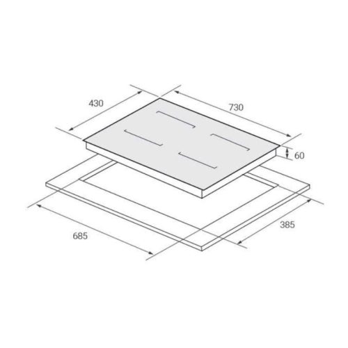 Bếp điện từ đôi Eurosun EU-T769Pro 3 Kích thước bếp điện từ đôi Eurosun EU-T769Pro