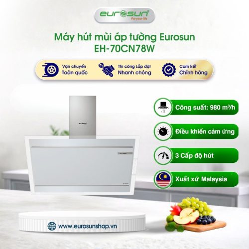 Máy hút mùi áp tường Eurosun EH-70CN78W
