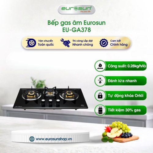 Bếp gas âm Eurosun EU-GA378