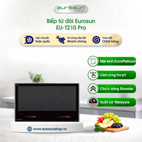 Bếp từ đôi Eurosun EU-T210 Pro lắp âm