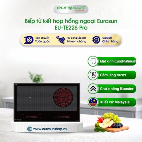 Bếp từ kết hợp hồng ngoại Eurosun EU-TE226 Pro