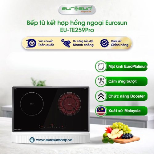 Bếp từ kết hợp hồng ngoại Eurosun EU-TE259Pro