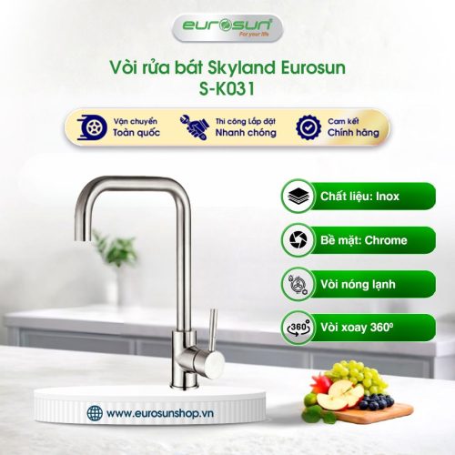 Vòi rửa bát nóng lạnh Eurosun SKYLAND S-K031