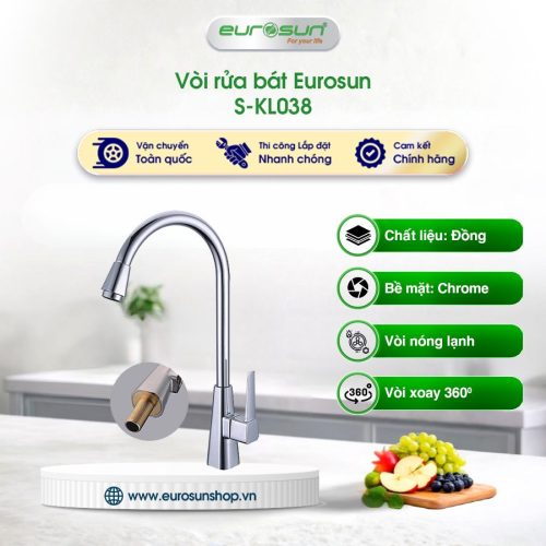 Vòi rửa bát Eurosun S-KL038