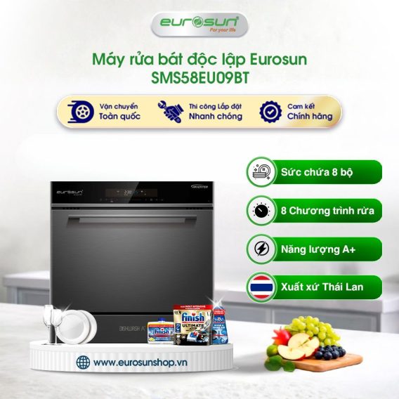 Máy rửa bát Eurosun SMS58EU09BT