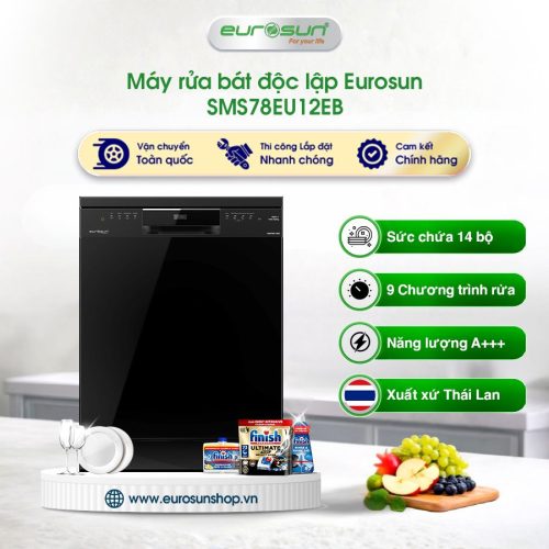 Máy rửa bát Eurosun SMS78EU12EB