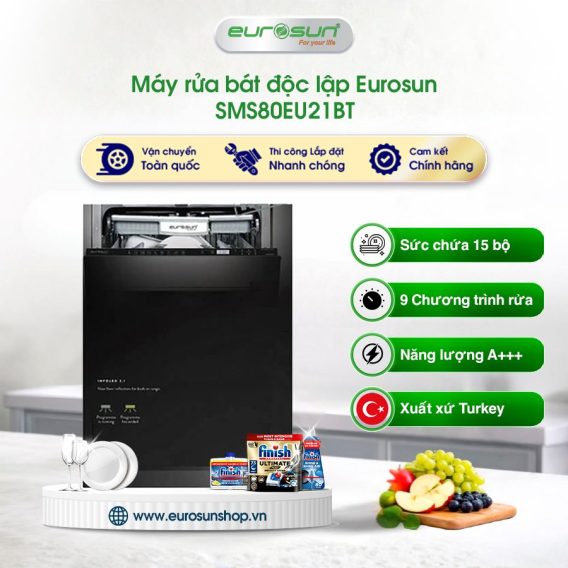 Máy rửa bát Eurosun SMS80EU21BT