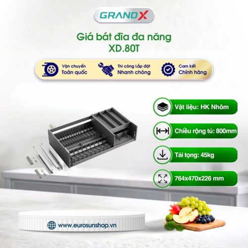 Giá bát đĩa Titanium GrandX XD.80T