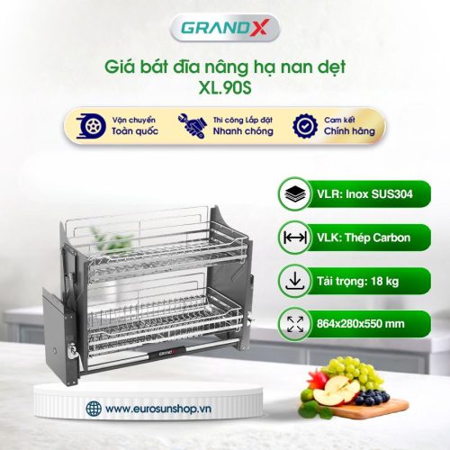 Giá bát nâng hạ nan dẹt GrandX XL.90S