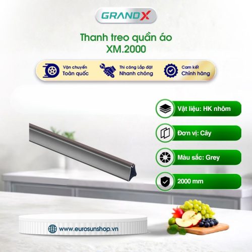 Thanh treo quần áo hình thang hợp kim nhôm GrandX XM.2000