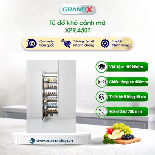 Tủ đồ khô cánh mở Titanium GrandX XPR.450T