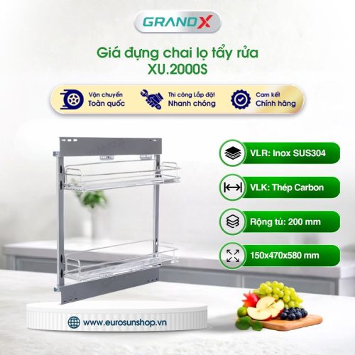 Giá đựng chai lọ tẩy rửa GrandX XU.2000S