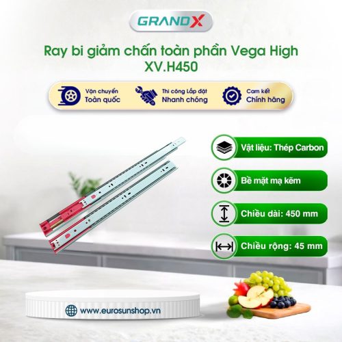 Ray bi giảm chấn toàn phần cao cấp Vega High GrandX XV.H450